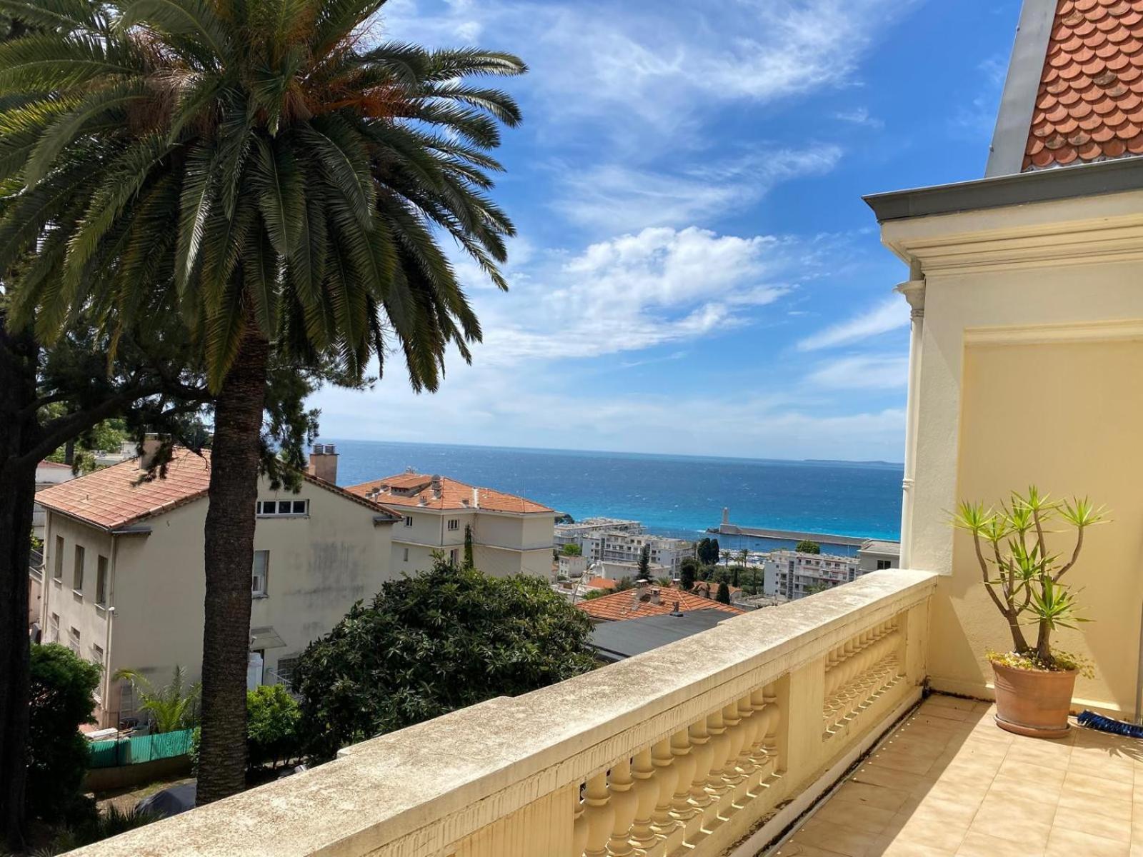 Palmeraie - Magnifique Appartement D'Epoque Avec Vue Mer 4 Personnes Avec Terrasse Le Port Nice Exterior photo