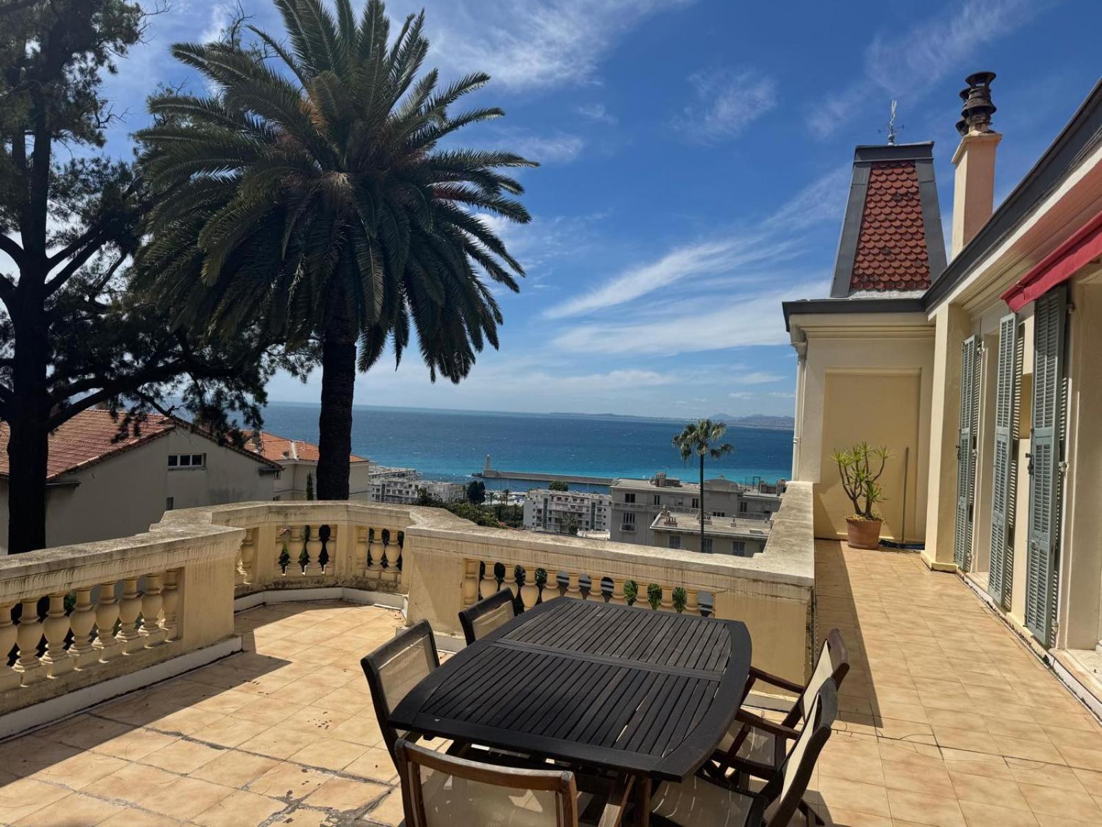 Palmeraie - Magnifique Appartement D'Epoque Avec Vue Mer 4 Personnes Avec Terrasse Le Port Nice Exterior photo